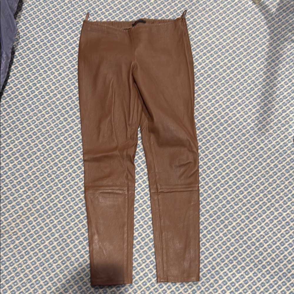 Brown Leather Pants
